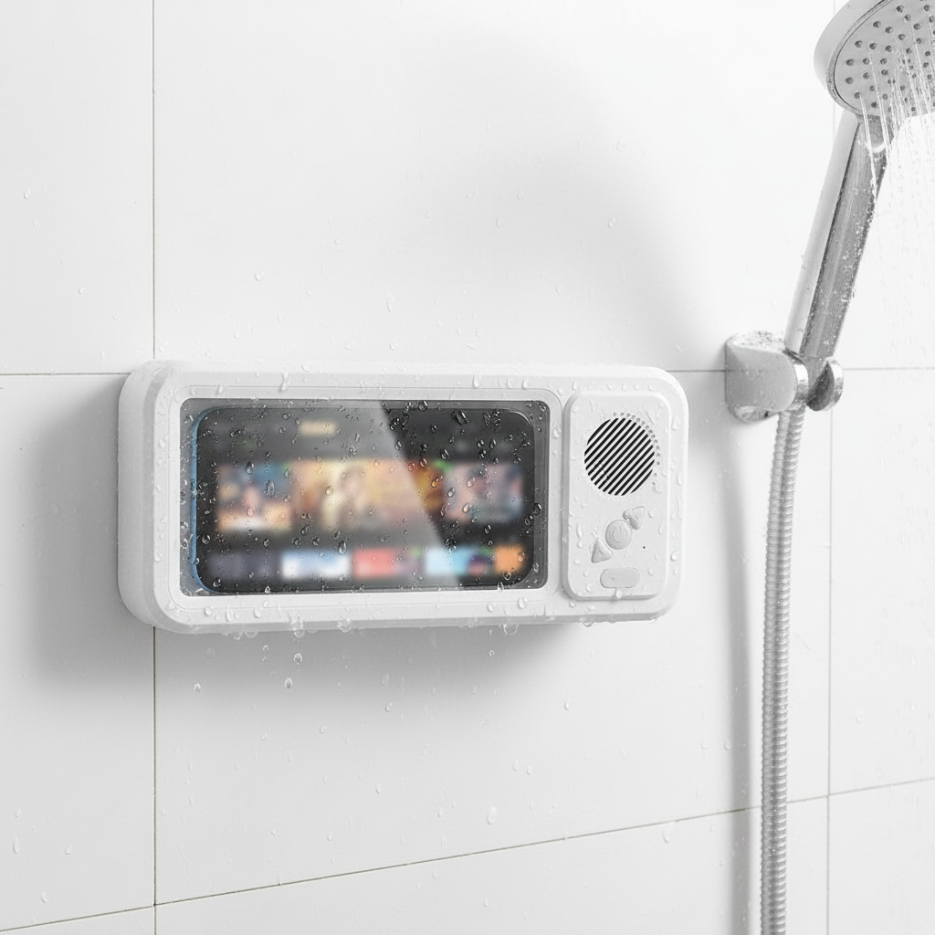 Professionell produktbild – Shower Phone Holder